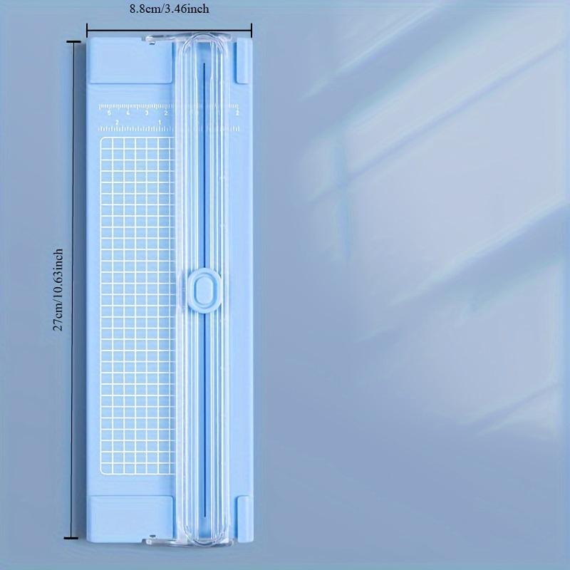 

Trendy popular guillotine A4/A5 paper photo trimmer cutter scrapbook trimmer light cutter office supplies синий