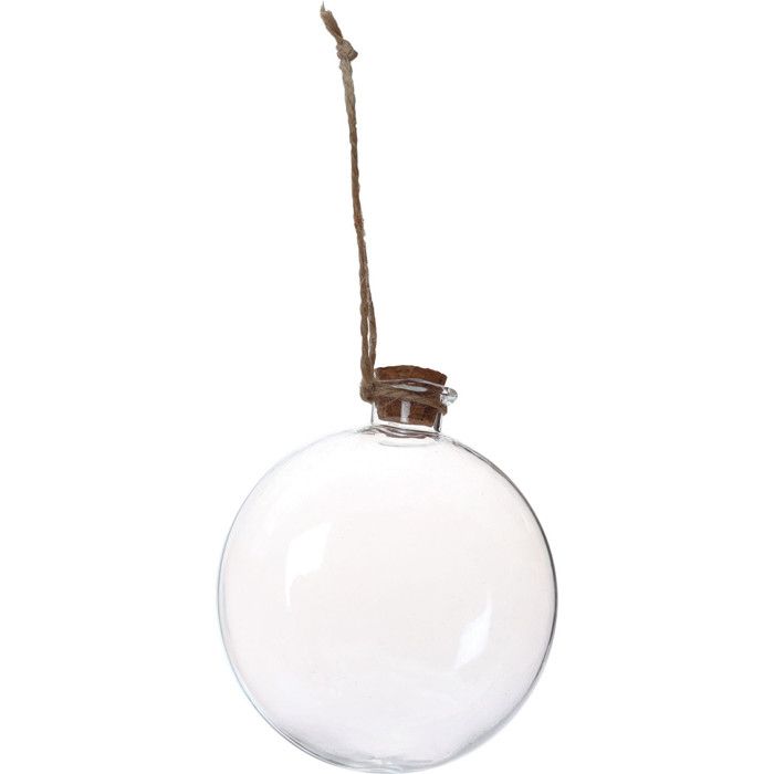 Flacon de Noël en Verre 8 x 9 x 4 cm