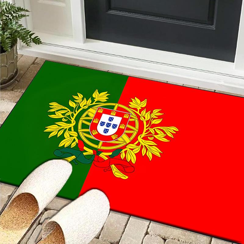 1PC Rug Portuguese Coat Of Arms Carpet, Chair Rug,Area Rug for Office Bedroom Living Rooms Bedroom, Doormat Decor Christmas Fan Gifts