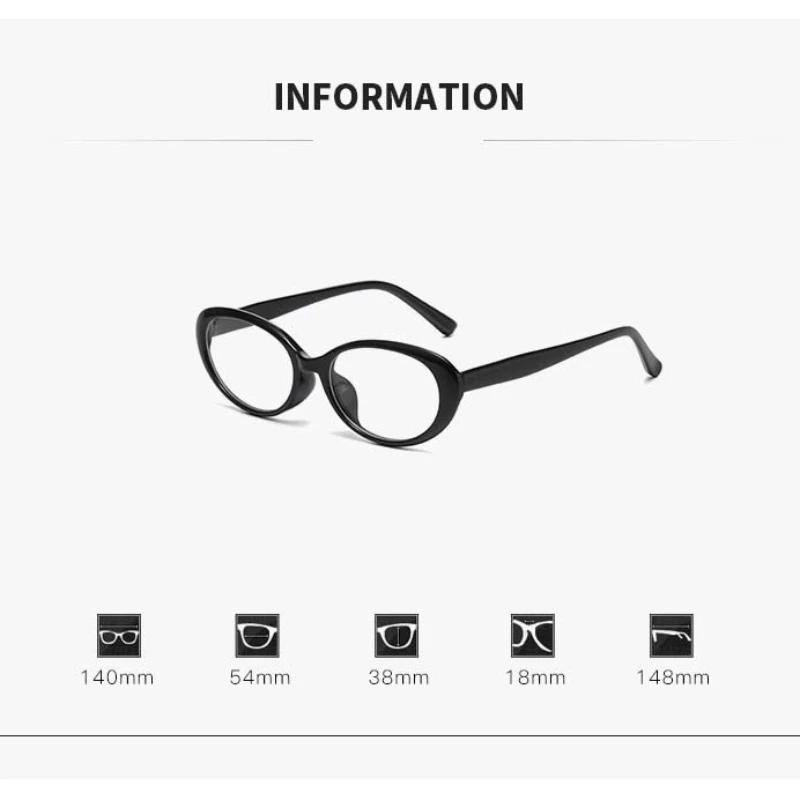 Fashionable Photochromic Myopia Glasses Retro Small Oval Women's INS Style HD Anti Blue Light Minus Diopter Eyeglasses