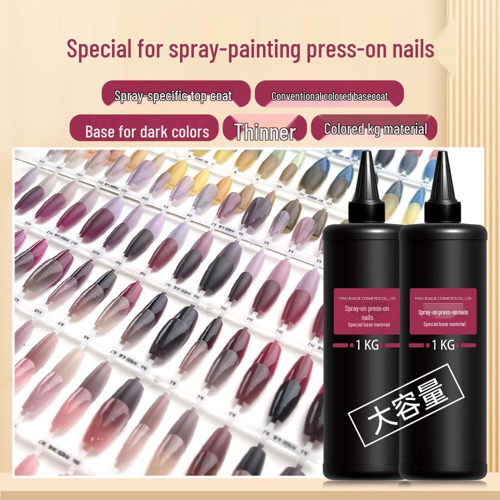 

Black Gel Polish Spray Base - Wearable Nail Armor (Thinner, Large Bucket)