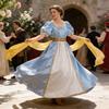 Midieval Fantasy Cosplay Dress With Linen Fabric For Stage Performances And Casual Events