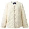 SanCai Women's Plus Size Chinese Style Embroidered Quilted Jacket