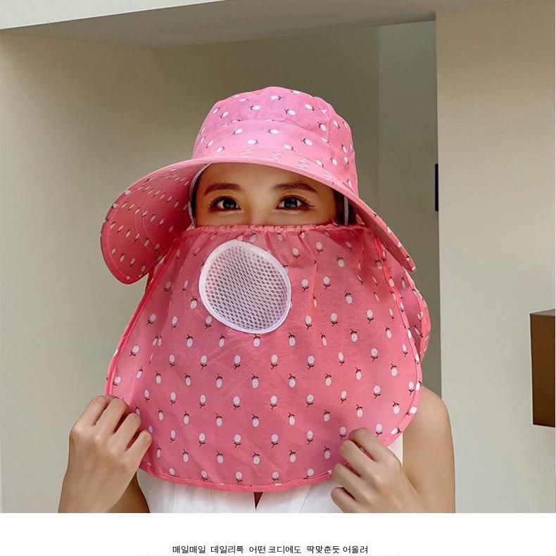 Women's Wide Brim Sun Hat for Summer – Offers Face and Neck Protection, Ideal for Outdoor Activities like Cycling and Farm Work.