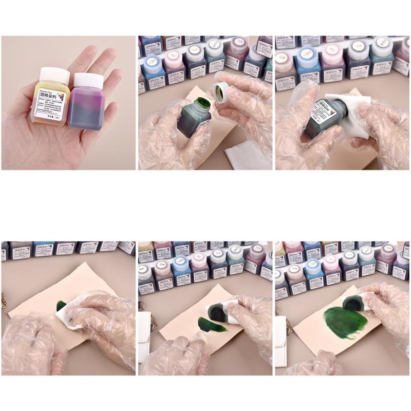 Vegetable Tanned Leather Pigment 25ml/Bottle Coloring DIY Leather Crafts Dye Graffiti Used For Vegetable Tanning Material