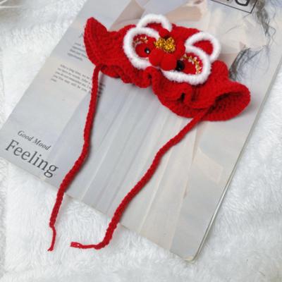 Cat Headsets, Dog Christmas Headsets Hats New Year's Tigers Lions Dress Up Headwear Woolen Funny New Year's Cute Ears