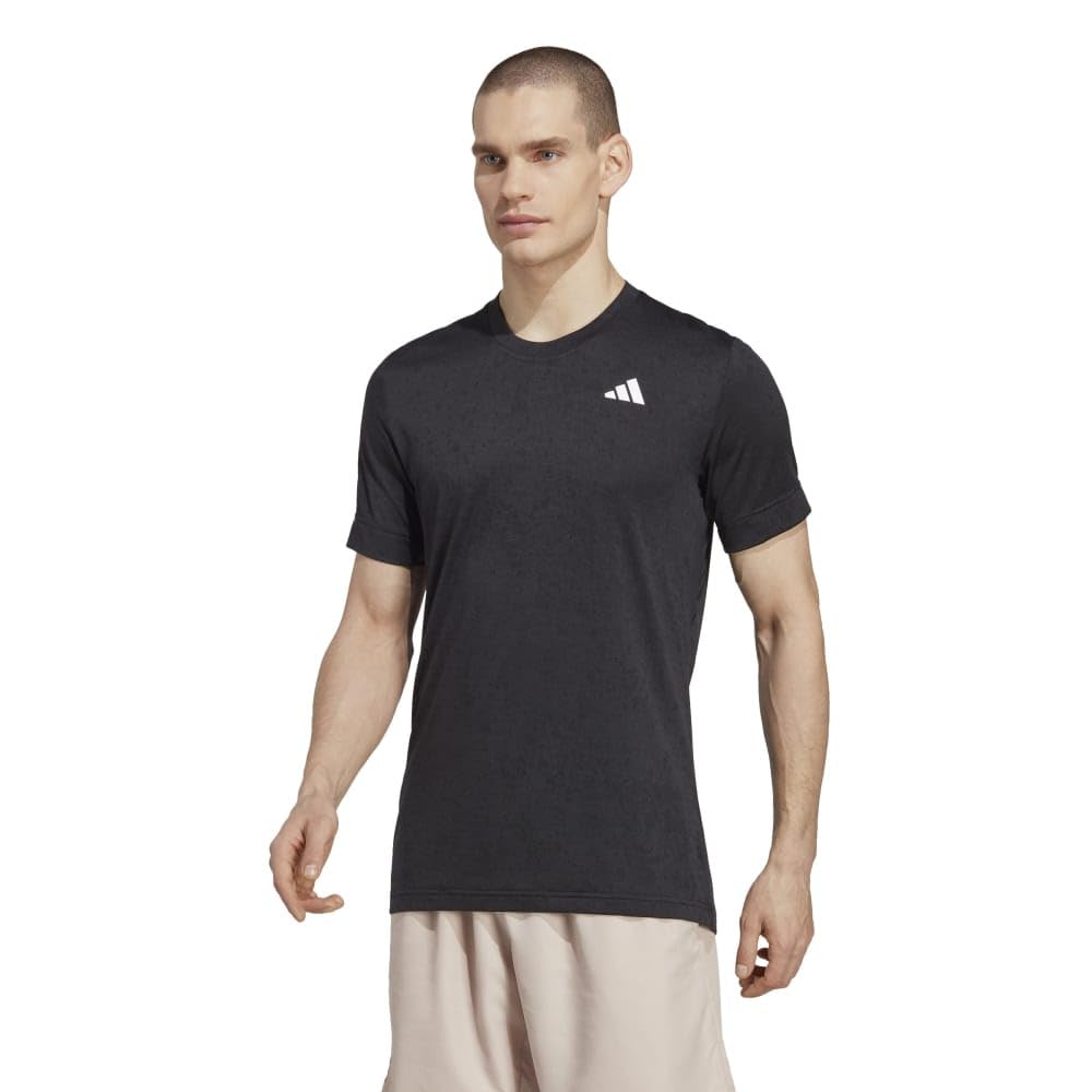 Adidas Freelift MMC23 Short Sleeve Tennis Black Size M Men's T-Shirt, (HS3313),