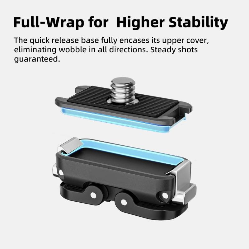 Quick Release Camera Mounting System Locking Mechanism Accessory Mount Lightweight Aluminum Construction for DSLR Camera