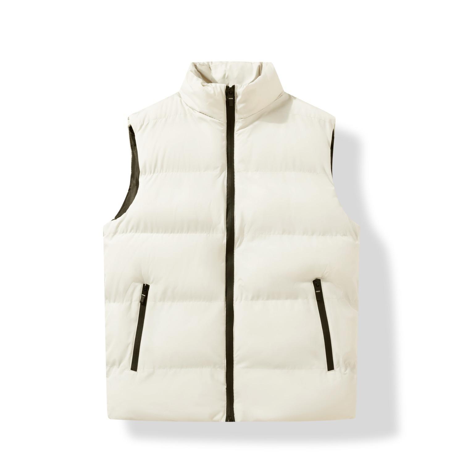 

Men s Casual Thickened Vest - Warm, Solid Color for Autumn/Winter M (80-95 jin)
