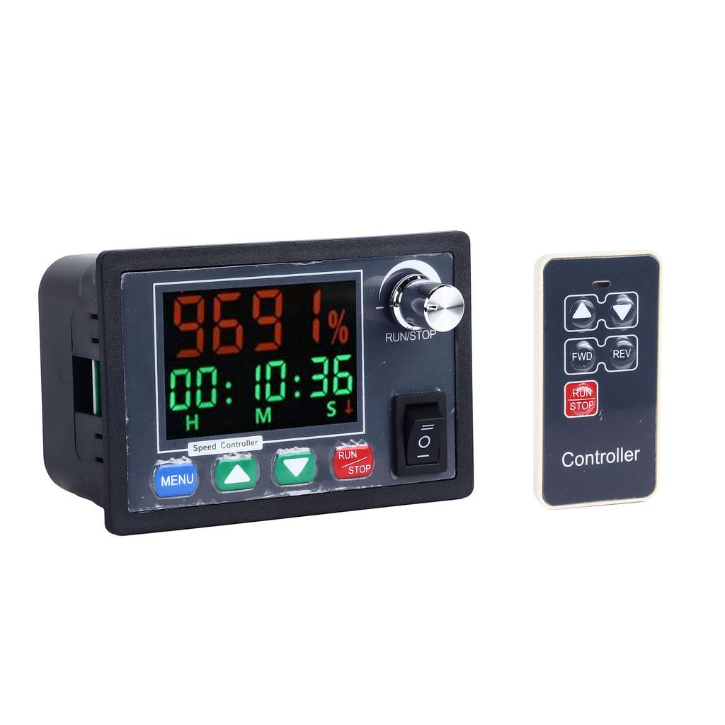 Motor Speed Regulator Color Screen Wireless Remote Control Governor Manual Auto Forward and Reverse Rotation DC 10‑55V