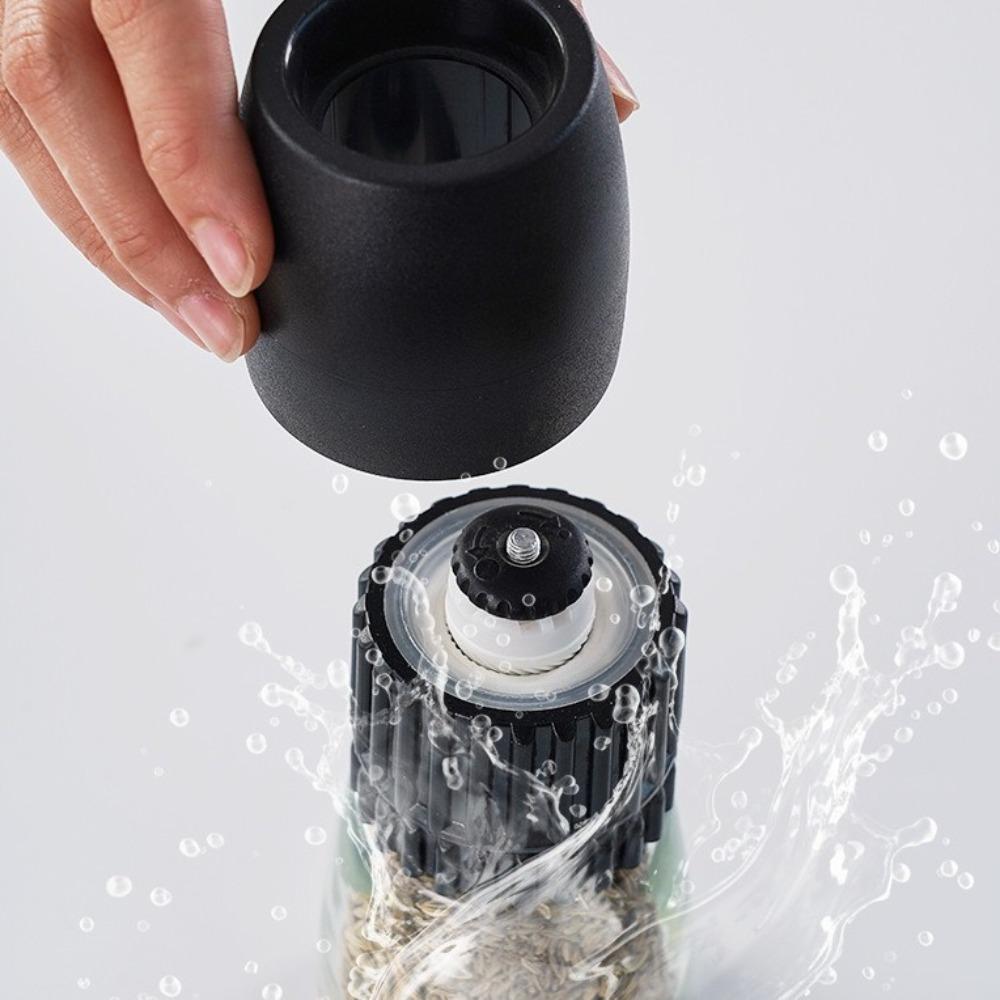 Glass Body Pepper Grinder Large Capacity Handheld Pepper Mill Mini Spice Mill  Kitchen Mill