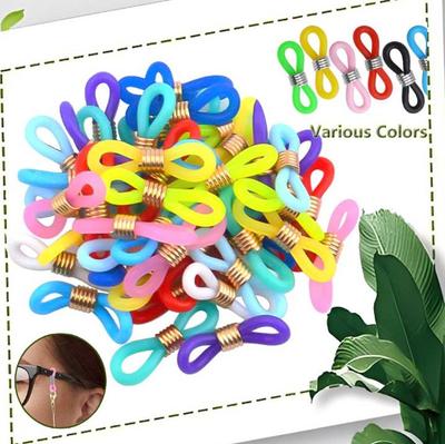 50 stuks Gekleurde Oorhaak Brilketting Eindstukken Touw Zonnebril Koordhouder Riem Eindstuklus Connector