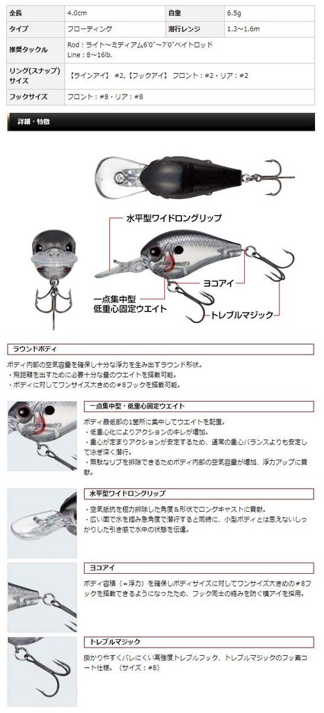 EVERGREEN Piccolo Breeding Sunfish Lure #381