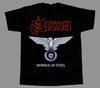 Saxon Wheels of Steel T-shirt Black Tee All Sizes S To 5XL Unisex T-Shirt