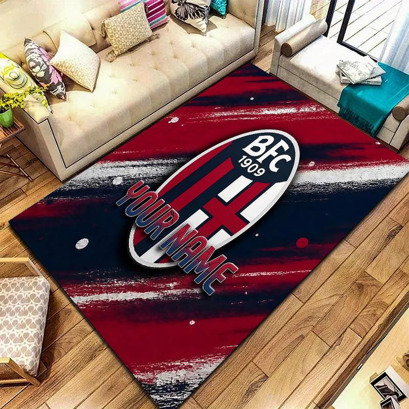 Bologna Fc Custom Name Carpet Rug For Living Room Bedroom Home Sofa Decoration Kids Play Nonslip Floor Mat