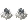 Gateron Yellow Pro Switch 3 Pin RGB Yellow Red Brown Compatible MX Mechanical Keyboard Pre-lubricated (72pcs Silver)