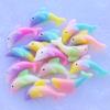 10Pcs Kawaii Cute Two Color Dolphin Flat Back Resin Cabochons Scrapbooking DIY Jewelry Craft Decoration Accessories