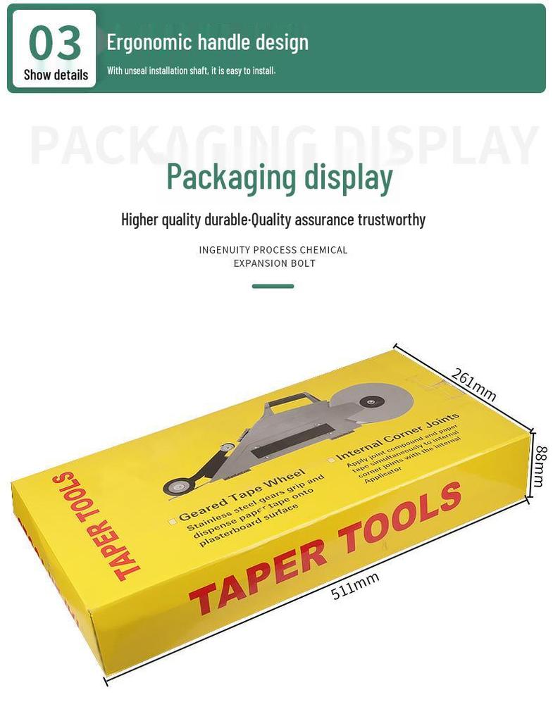 Multipurpose Gypsum Board Caulking & Splicing Quick Clamp Tool for Seam Holding