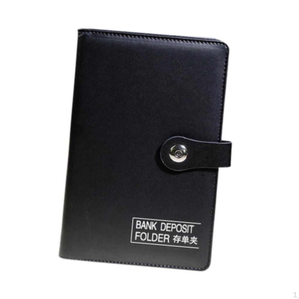 PU Leather Notebook Binder Refillable Loose Money Organiser for Travel Work