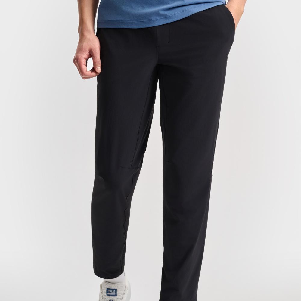 New FILA Knitted Sweatpants Men's Pitch Black BK A11M521802F-BK