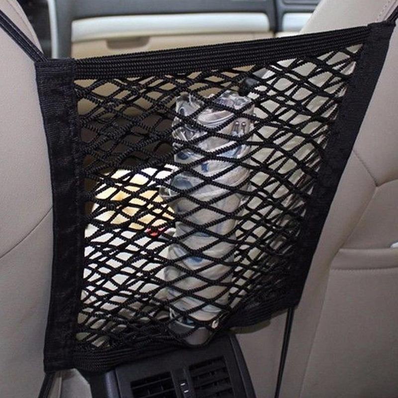 Motorcycle Cargo Net Polyester High Elastic Cargo Net with 4 Adjustable Hooks 360 Degree Rotatable Motorcycle Net Supplies