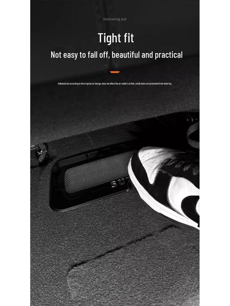 Dustproof Anti-Clog Air Vent Cover for Xiaomi SU7 Under-Seat, Rear AC Cover, Mod Decorative Accessory