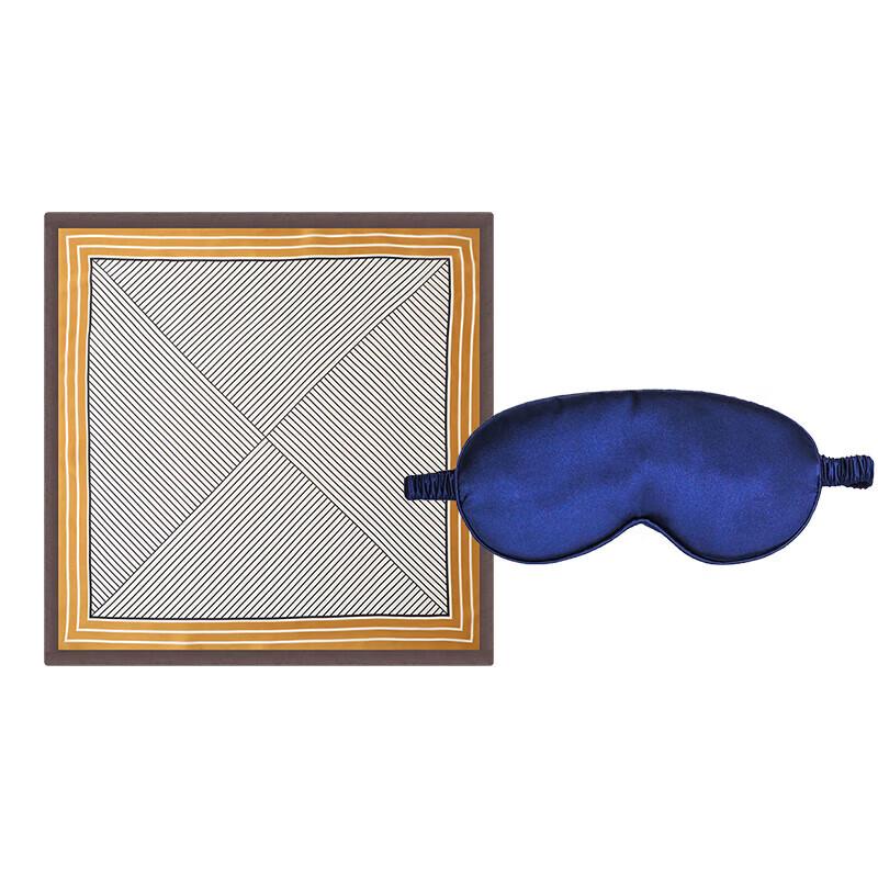 Aisiyalan Modern Square Scarf & Eye Mask Set