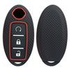 Silicone Key Case For Nissan Tiida Qashqai J11 J10 Micra Kicks Altima X-Trail Fuga Navara Leaf Note Sentra Murano Car Key Cover