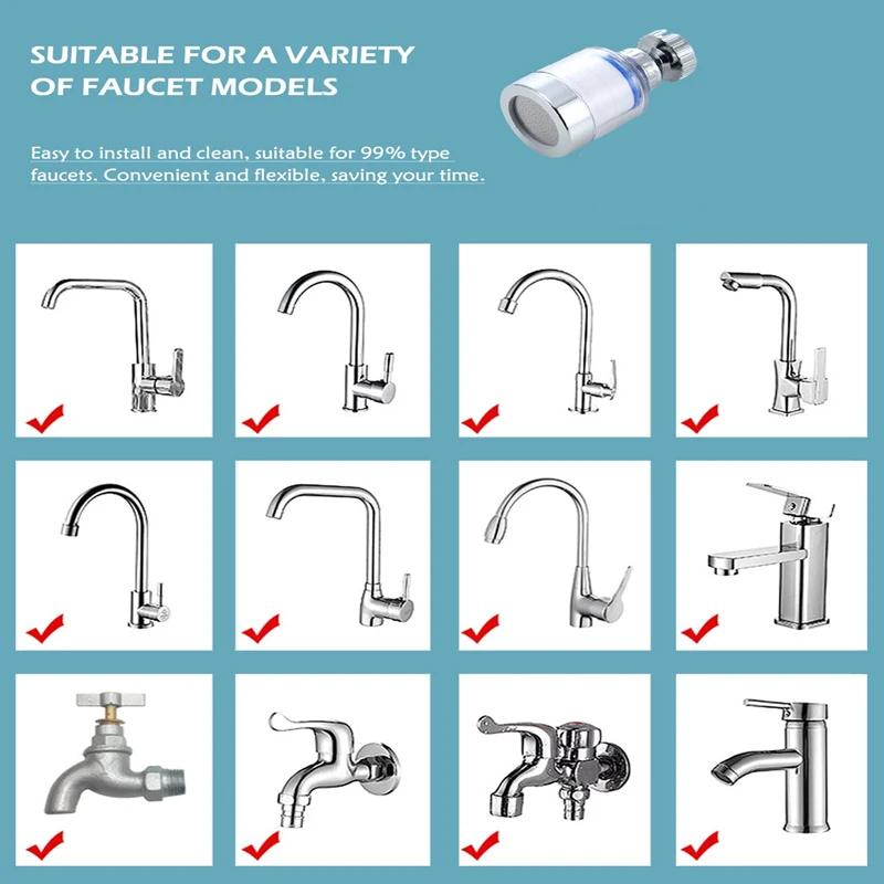 General Faucet Extender Faucet Filter Elements Water Purifier Filter For Shower PP Cotton Filtration Purifier Soften Hard Water