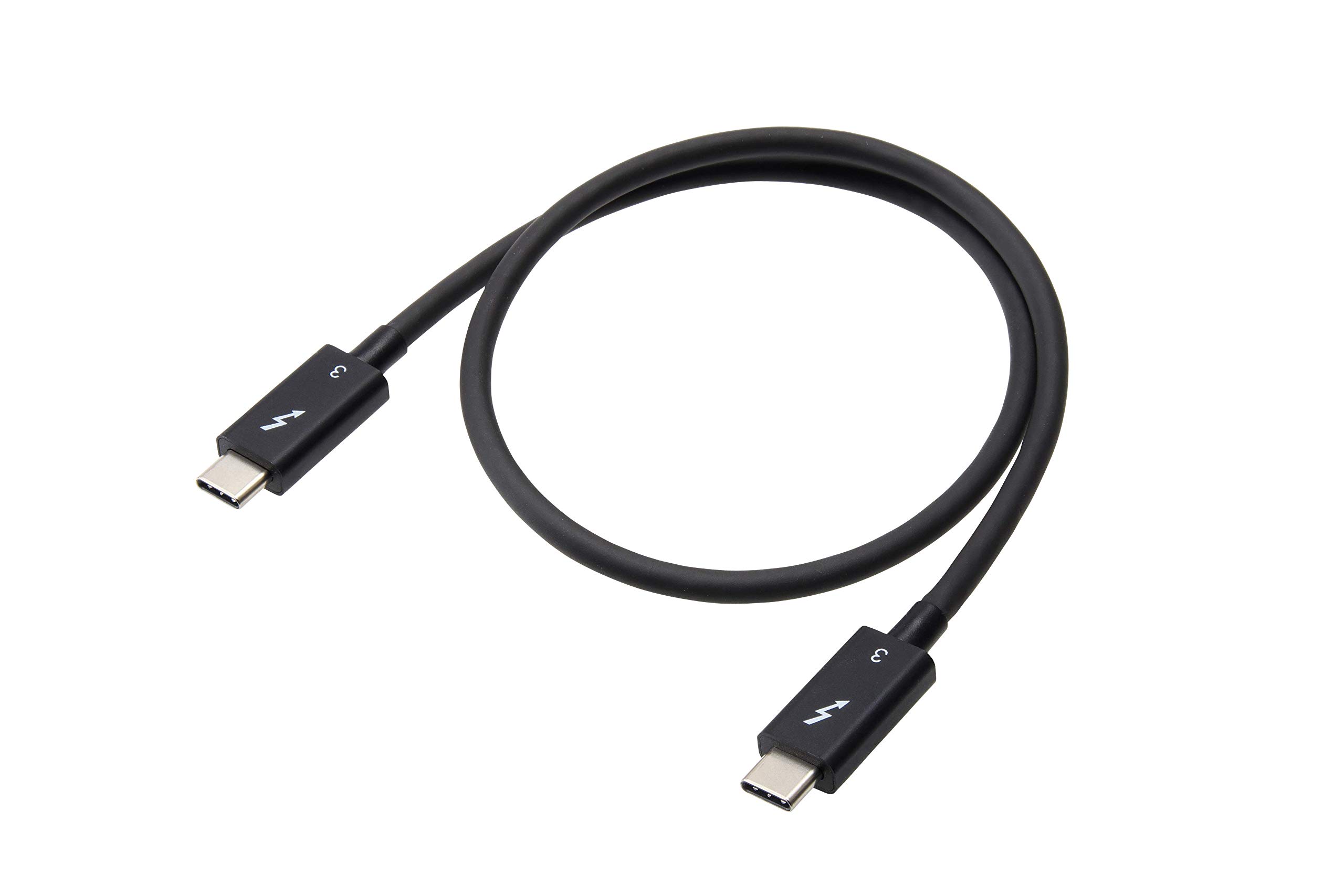 

Пассивный кабель Thunderbolt 3 от Sumitomo Electric, 40 Гбит/с, USB-кабель (Сертифицированный черный) Type-C (0.5м) чёрный