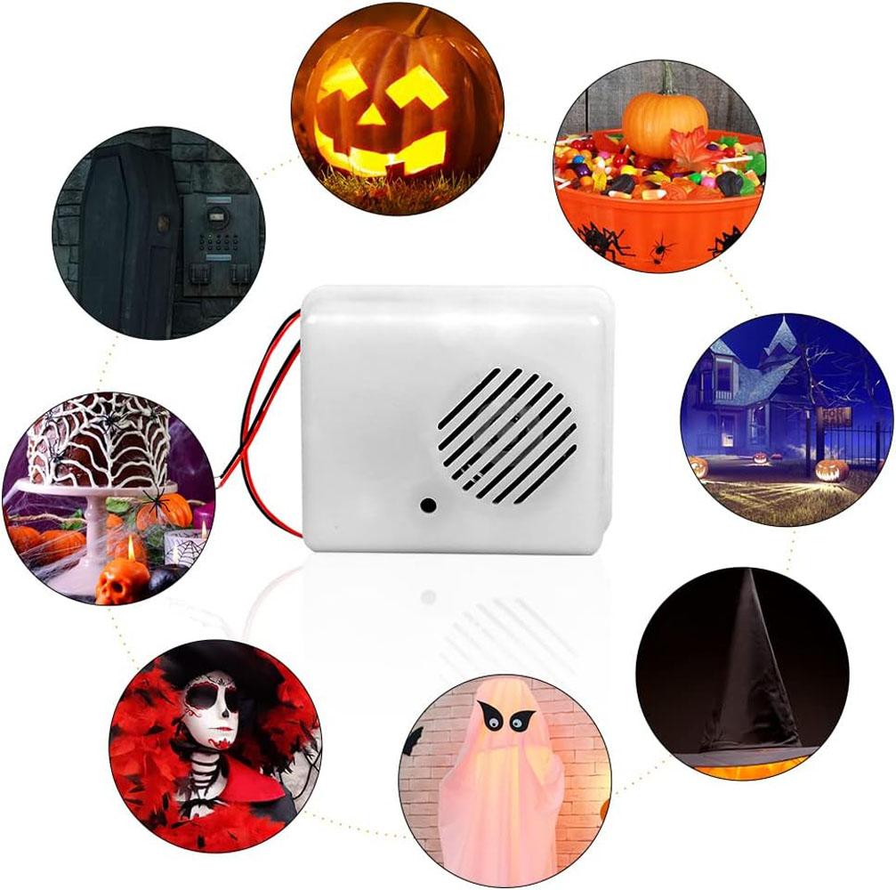 Zvukový senzor Halloweenský křičící reproduktor Hororový křičící Hlasem aktivované vtipné rekvizity Strašidelný zvukový senzor Pro party dekoraci