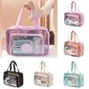 Large Capacity Toiletry Storage Pouch Transparent Clear Toiletry Case Portable Cosmetic Bag  Women