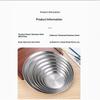 14/17/20/23Cm Round Plate Dessert Plate Fruit Dish Barbecue Plate Bone Spitting Dish 201 Stainless Steel Tray Tableware