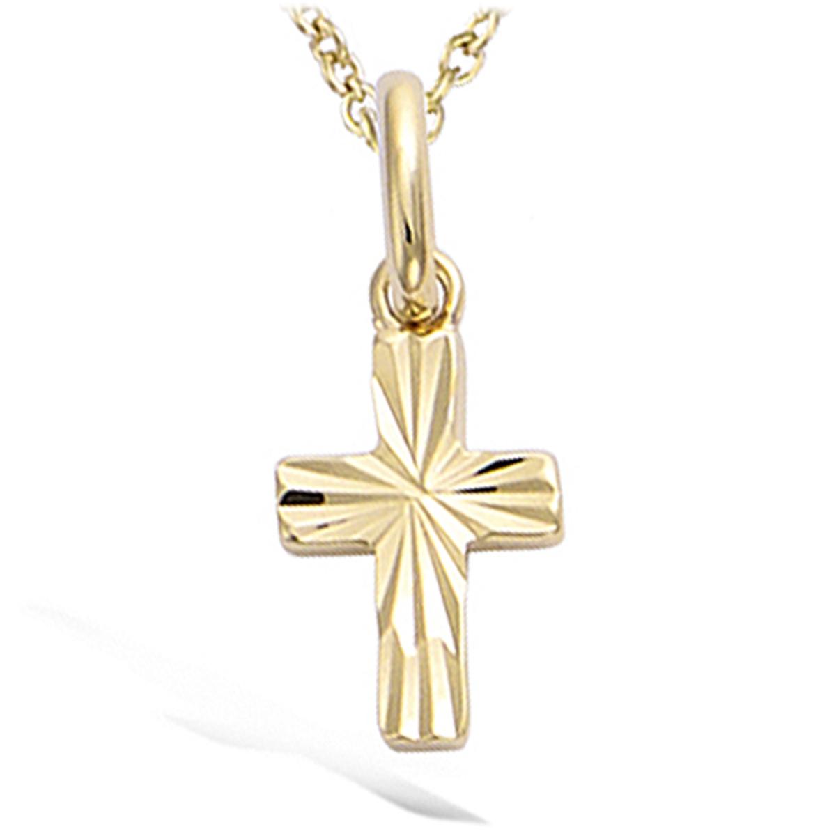 

Les Trésors De Lily [N6951] - Позолоченный кулон «Крест» - 12x7 мм