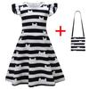 Gaby'S Doll House, Children'S Dress, Girls' Flying Sleeve Dress, Children'S Princess Dress + Bag