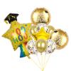 2024 Graduation Season 12-Inch Latex Sequined Aluminum Film Balloon 10-Piece Set Happy Grad Party Arrangement Gift