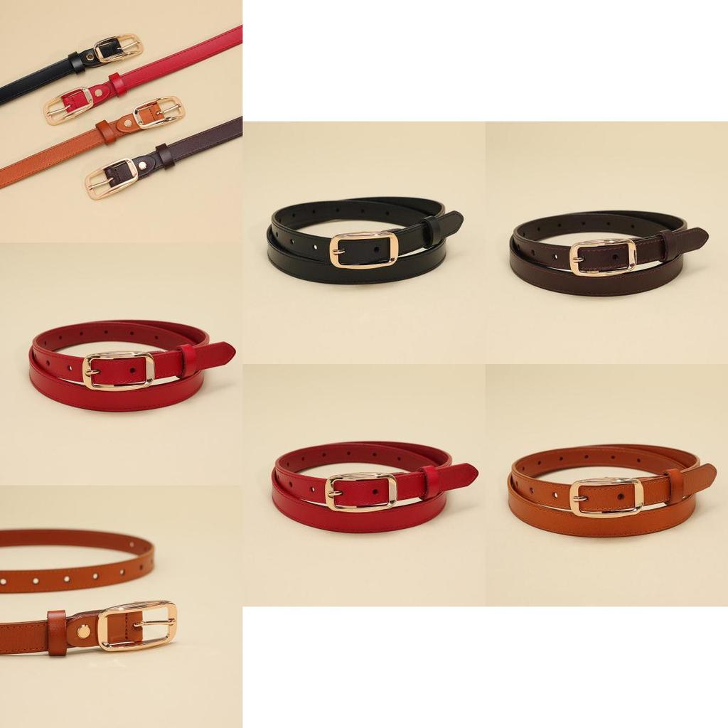 Stylish Genuine Leather Womens Belt With Alloy Pin Closure For Business And Casual