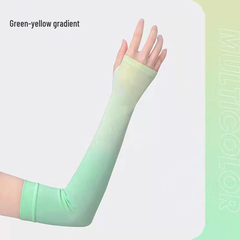 Gradient UV Protection Ice Silk Sleeves for Men & Women - Korean Style