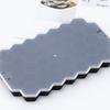 Silicone Ice Mold with Lid - Round & Square Large Ice Cube Tray, Six-Grid Honeycomb Design, 37 Cubes.