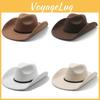 Ethnic Inspired Wool Felt Formal Hat With Large Brim For Fall And Winter