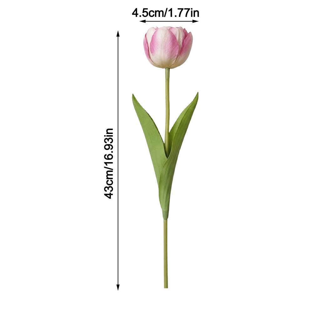 Silk Artificial Tulip Bouquet DIY Flower Floral Arrangement Fake Flower Realistic Artificial Flowers Bridesmaids Accessories