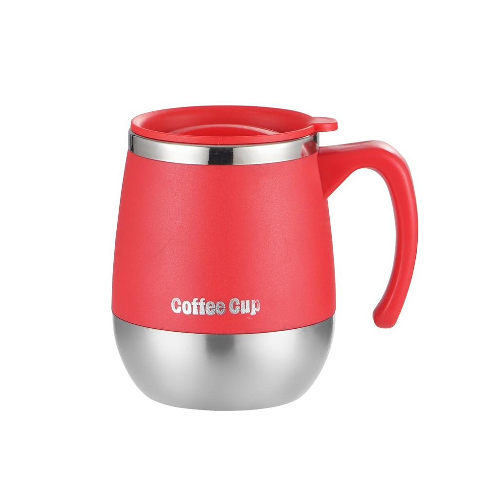 500ml Insulated Stainless Steel Coffee Mug with Lid, Double-Wall Vacuum Thermal Cup for Hot and Cold Drinks, for Home, Outdoor