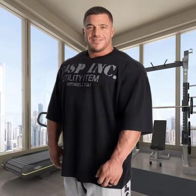 Large Size Cotton Men's Summer American Letter Printed T-shirt Street Fashion Clothing Sports Casual Short Sleeved T-shirt