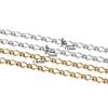 1m 1.4mm Golden Color O Clasp Twist Chain Stainless Steel Chains Links for DIY Jewelry Making Necklace Bracelet Accessories