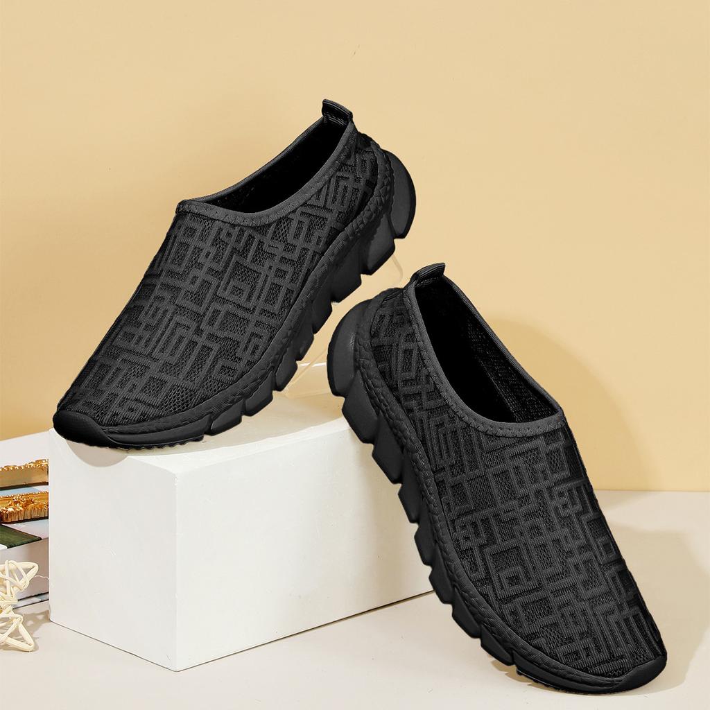Skarpetki Siateczkowe Unisex Oddychające Wsuwane Codzienne Buty Lekkie Wygodne Damskie Płaskie do Chodzenia w Domu i na Zewnątrz