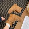 2025 autumn new high-top German training shoes women's shoes breathable casual sports shoes western cowboy boots boxing shoes short boots