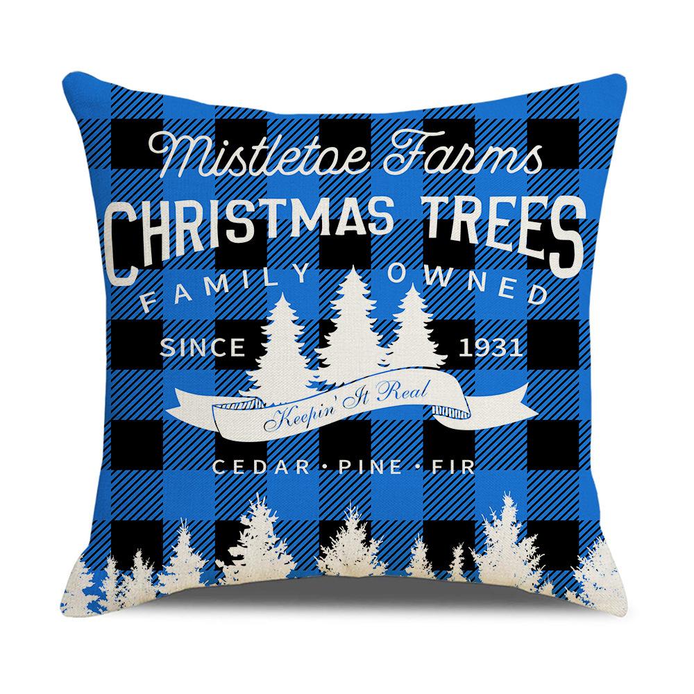 Weihnachts-Kissenbezug Weihnachten Rot Schneeflocke Weihnachtsbaum Heimdekoration Kissenbezug