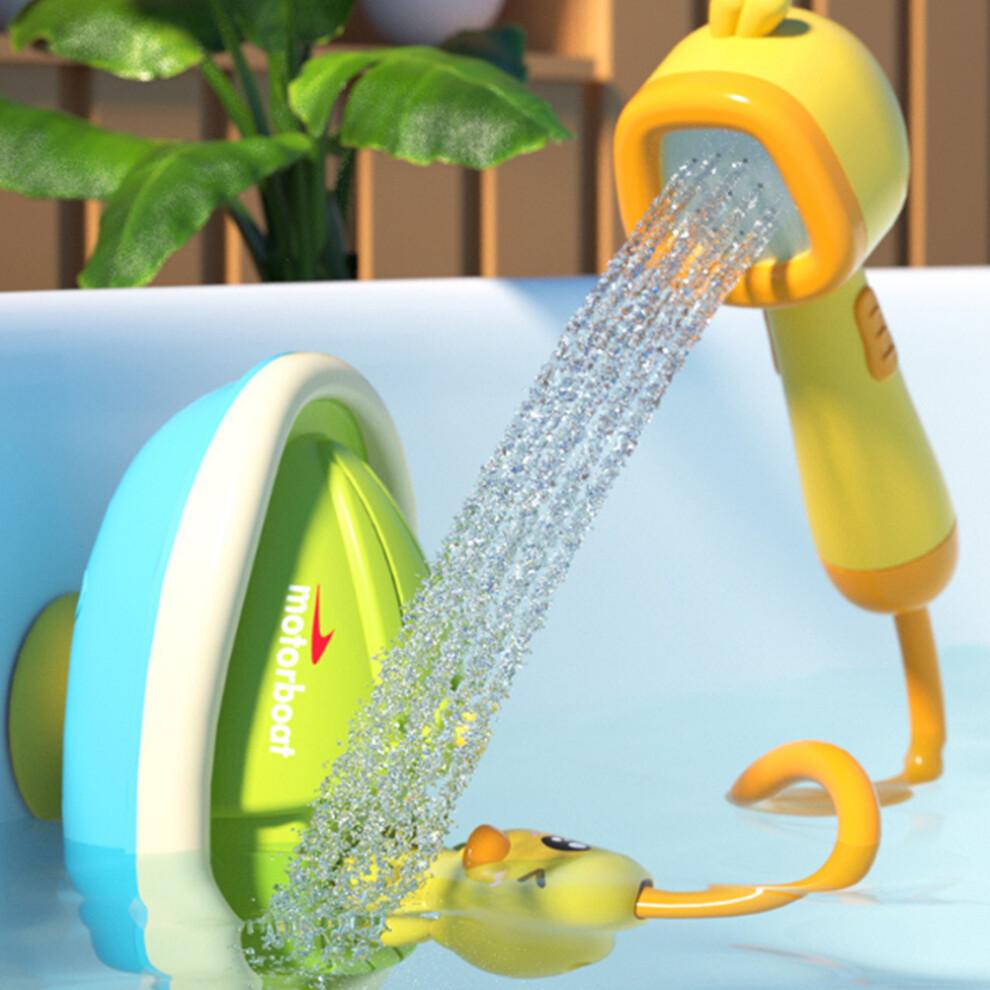 Cute Animal Bath Toy Set Waterproof Design Toddler Bathtub Suction Water Spinner Gear Educational Toy For Kids With Non Toxic ABS Material And