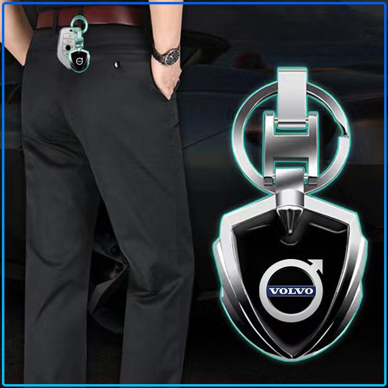 Car Keychain Car Emblem Gift With Key Ring Auto Accessories Sticker For Volvo Rdesign XC90 S60 XC60 V70 S80 S40 V50 V40 V60 C30 S70