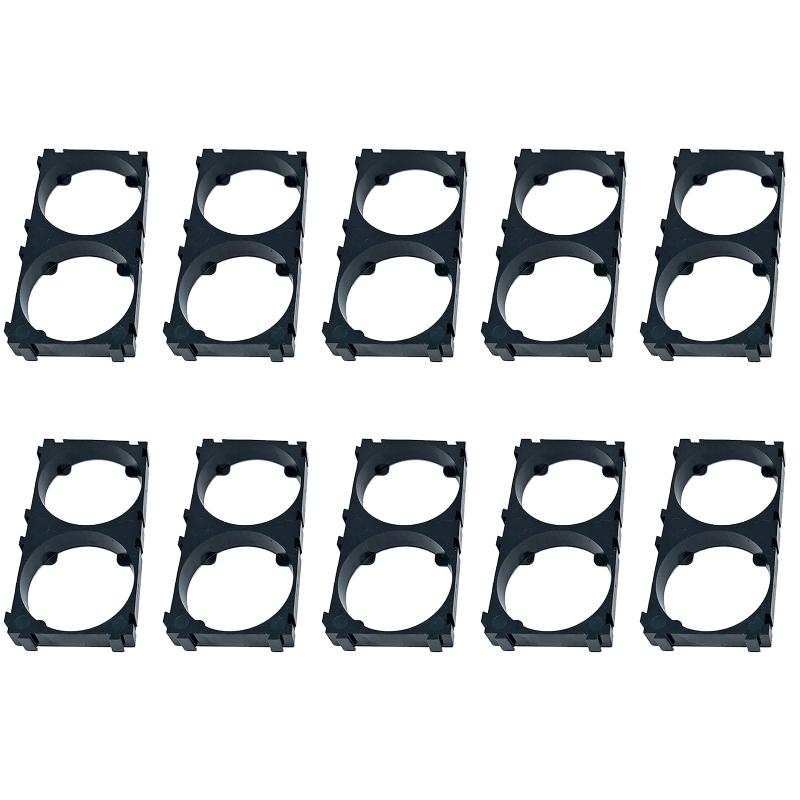 10 Pieces 32650 Battery Holder Bracket Cell Safety Plastic Brackets for 32650 Batteries Anti Vibration Plastic Brackets